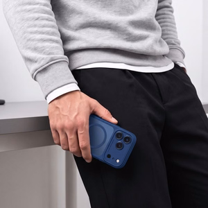 Tech-Protect MagPeak MagSafe CC ümbris mudelitele iPhone 18 Pro Max / 17 Pro Max, matt tumesinine