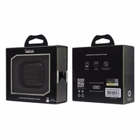 Audi Leather Big Logo Ümbris jaoks AirPods 3 - must