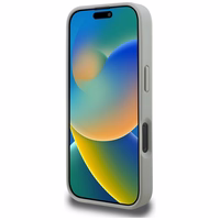 Karl Lagerfeld Grained Pattern & Logo MagSafe Ümbris for iPhone 16 Pro Max - hall