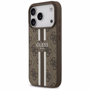 Guess 4G Printed Stripes MagSafe ümbris jaoks iPhone 17 Pro - brown