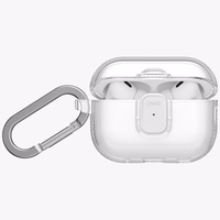 Uniq Glase Pro Ümbris jaoks AirPods Pro 3 Lock Ümbris - Läbipaistev