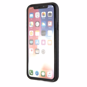 Karl Lagerfeld Iconic Glitter Karl`s Head iPhone X / Xs Ümbris - punane