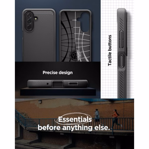 Spigen Rugged Armor ümbris mudelile Samsung Galaxy A27 5G – mattmust