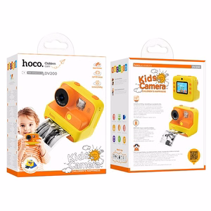 Digitaalne lastekaamera printeriga Hoco 1MP 2,0" HD Ready DV200 kollane