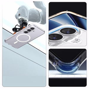 Spigen Ultra Hybrid Mag MagSafe ümbris Samsung Galaxy S26 Plus jaoks läbipaistev ja valge