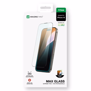 AmazingThing Titan Max Karastatud klaas jaoks iPhone 16