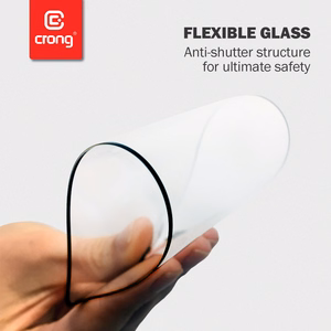 Crong 7D Nano Flexible Glass 9H hübriidne ekraaniklaas seadmele Samsung Galaxy S21+