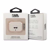Karl Lagerfeld Glitter Karl's Head ümbris AirPods Pro jaoks - kuldne