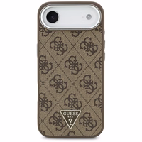 GUESS ümbris jaoks IPHONE 17 Air compatible with MagSafe GUHMP17MP4TSRCMW (4G PU W/ Triangle Logo) hõbedane brown