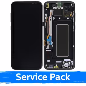 LCD Ekraan Ühildub Samsung G955 S8 Plus Koos Frame / Midnight Must / (Service Pack)