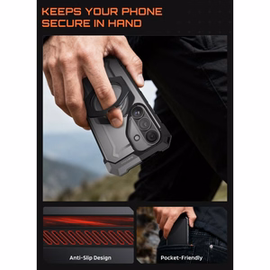 Supcase UB Grip Mag MagSafe ümbris Samsung Galaxy S26 jaoks - must