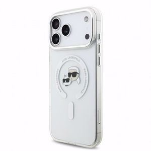 Karl Lagerfeld IML K&CH Heads Metal Frame MagSafe ümbris Apple iPhone 18 Pro jaoks