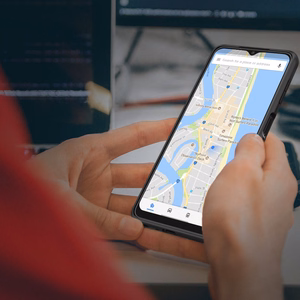 Nillkin Textured Case vastupidav tugevdatud ümbris koos geelraami ja nailonist tagaküljega Samsung Galaxy A22 4G mustale küljele