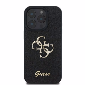 Guess Fixed Glitter Big 4G ümbris jaoks iPhone 16 Pro Max - must