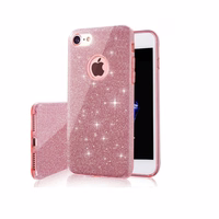 Glitter 3in1 ümbris jaoks iPhone 11 Pro roosa
