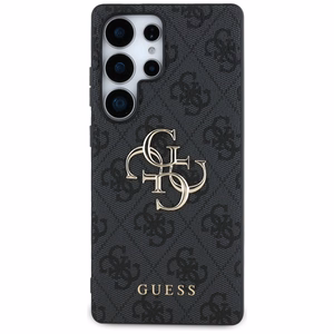 Guess Big 4G Logo Classic Logo Ümbris jaoks Samsung Galaxy S25 Ultra must