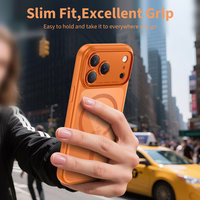 Tech-Protect Magpeak Magsafe CC Ümbris jaoks iPhone 17 Pro Max - läbipaistev oranž