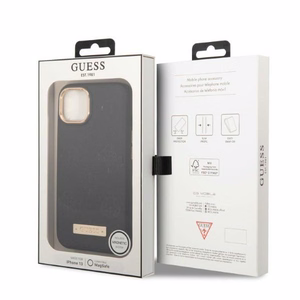 Guess GUHMP13MSAPSTK iPhone 13 6.1" must/must hardcase Peony Logo Plate MagSafe
