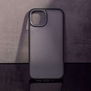 Satin Matt ümbris jaoks iPhone 15 Plus 6,7" must