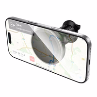 Borofone autohoidja BH224 Flash magnetiline induktsioonlaadimisega õhuventilatsiooni musta värvi