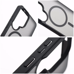 Must Forcell F-Protect Smoke Hybrid Premium Lite ümbris Samsung A06 / A07 / A08 jaoks, ühildub MagSafe'iga