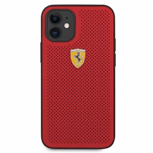 Ferrari FESPEHCP12SRE iPhone 12 mini 5.4" punane/punane kõvakaaneline korpus On Track Perforeeritud