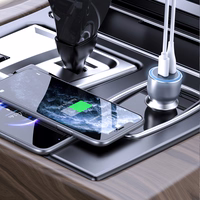 Dudao R4Ultra 120W Power Delivery kiirlaadija LED autolaadija USB-A USB-C - hall