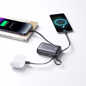 Joyroom JR-PBF29 20000mAh 22.5W powerbank koos kahekordse kaabliga must