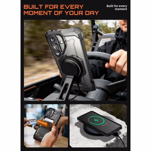 Supcase UB Grip Mag MagSafe ümbris Samsung Galaxy S26 jaoks - must