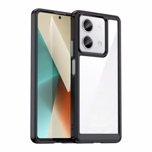 Outer Space Ümbris with gel frame jaoks Xiaomi Redmi Note 13 Pro+ - must