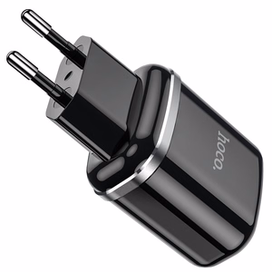 Charger Hoco N4 12W 2xUSB-A black