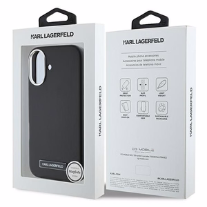 Karl Lagerfeld FW Metal Plate MagSafe iPhone 16 Plus Ümbris - must