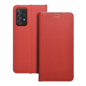 Флип-чехол для Samsung A52 5G / A52 LTE (4G) / A52s 5G Luna Book Carbon красный