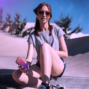 3mk Rainbow Privacy Karastatud klaas jaoks Apple iPhone 16e