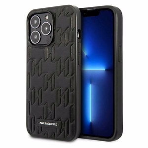 Karl Lagerfeld KLHCP13LMNMP1K iPhone 13 Pro / 13 6.1" жёсткий чехол чёрный/чёрный Monogram Plaque