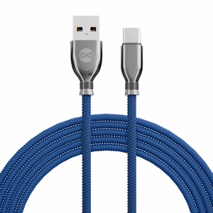 Forever Tornado kaabel USB - USB-C 1,0 m 3A tumesinine