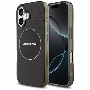 AMG Nauble Layer Läbipaistev Smocked MagSafe Ümbris jaoks iPhone 17 - Must