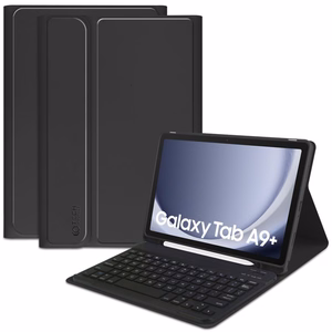 Tech-Protect SC Pen + Keyboard Ümbris with Keyboard jaoks Samsung Galaxy Tab A9+ 11" X210 / X215 / X216 - must