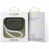 Guess Glitter Pearl Rihm Ümbris for AirPods Pro 3 - must and Glitter