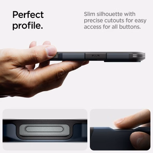 SPIGEN ümbris TOUGH ARMOR MAG compatible with MagSafe jaoks IPHONE 16 Pro Max metal slate