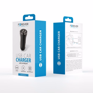 Forever CC-03 autolaadija 2x USB 3,6A must