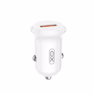 XO car charger CC68 18W QC 1x USB white
