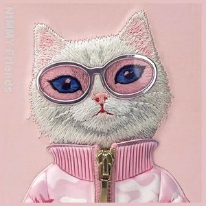 NIMMY ümbris COOL&CUTE 2.0 Cat jaoks IPHONE 15 Pro roosa