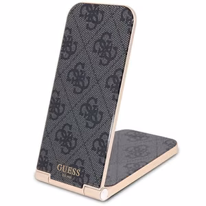 Guess 4G Pattern MagSafe foldable 2in1 15W induktiivne laadija - must