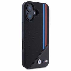 BMW M Meshed Tricolor Stripes MagSafe ümbris jaoks iPhone 16 - must