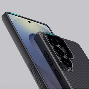 Nillkin Super Frosted Shield Pro Magnetic Ümbris ühilduv MagSafe for Samsung Galaxy S26 Ultra - must