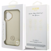 Guess Grained Strass Logo MagSafe ümbris jaoks iPhone 17 - beige