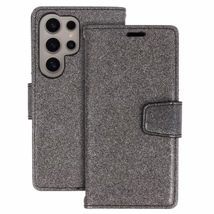 Glitter Magsafe Kaaned Ümbris jaoks Samsung Galaxy S23 Plus must
