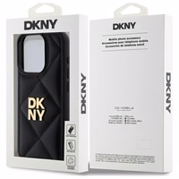 DKNY Quilted Stack Logo iPhone 15 Pro Max Ümbris - Must