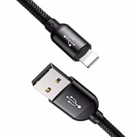 Baseus Three Primary Colors 3in1 USB-A - micro USB / Lightning / USB-C 3.5A cable 1.2 m - must
